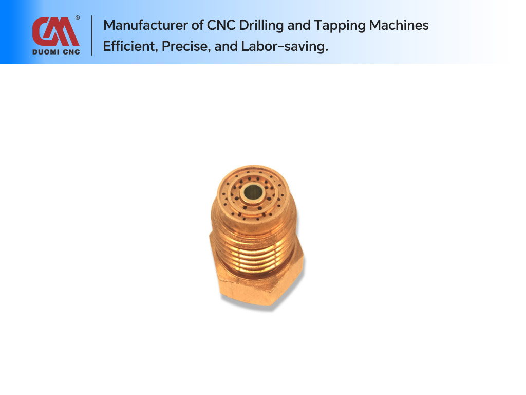 CNC Drilling of Copper Hexagonal Cutting Nozzles