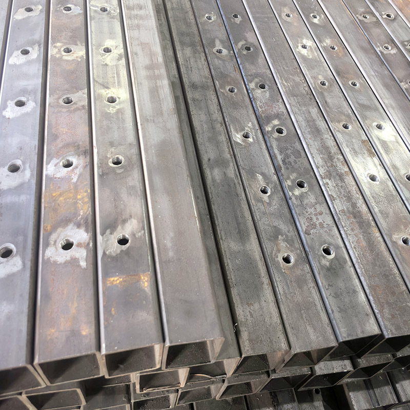 CNC Drilling and Tapping on Square Tube Metal Frames for Fitness Equipment