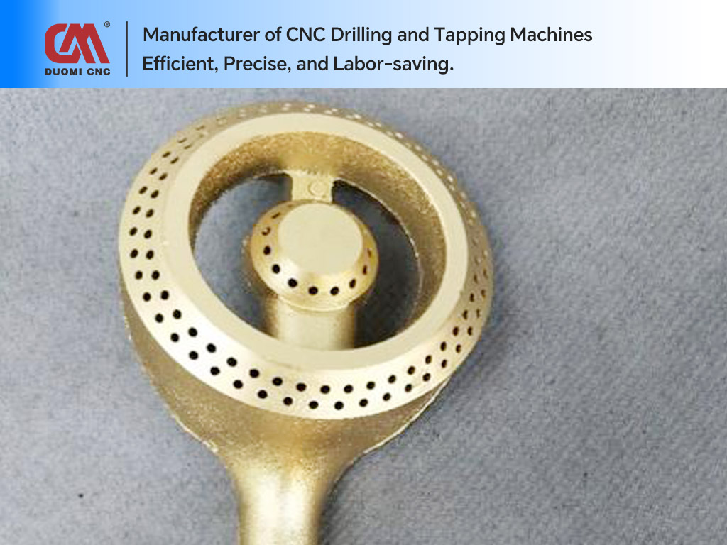 CNC Drilling of Multiple Holes in Gas Stove Burner Heads