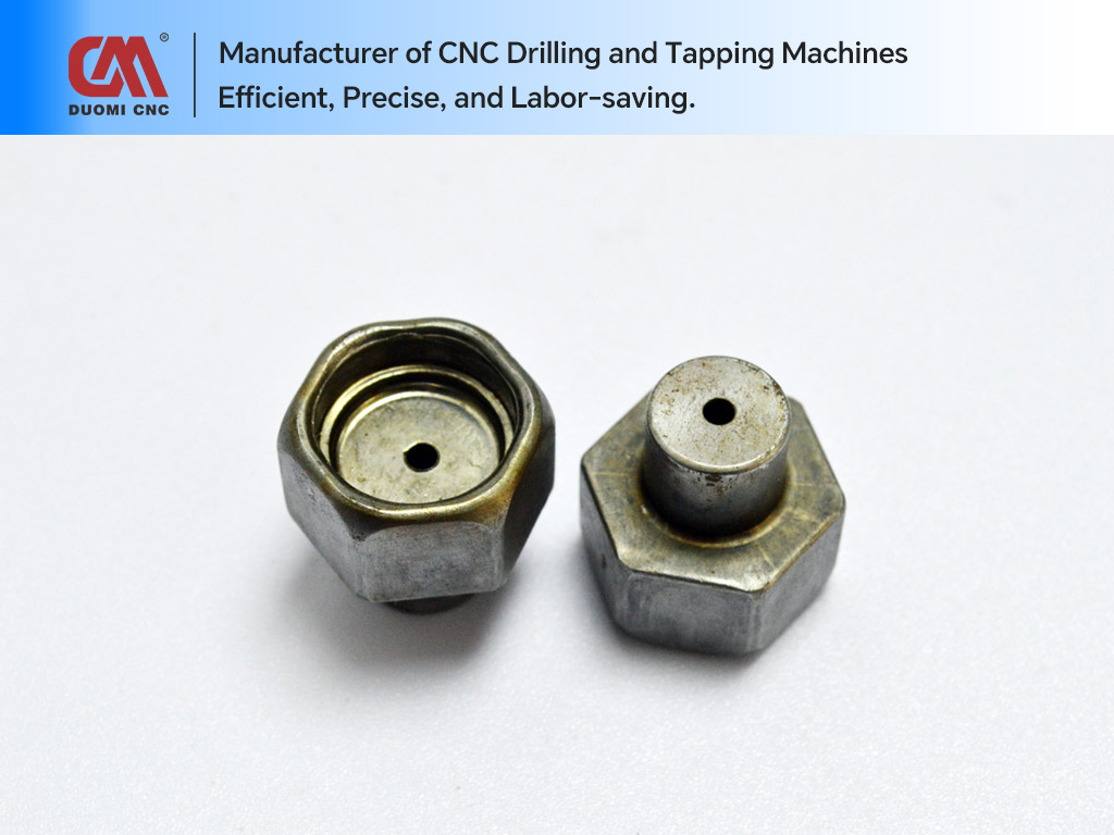 CNC Drilling of Nut Caps