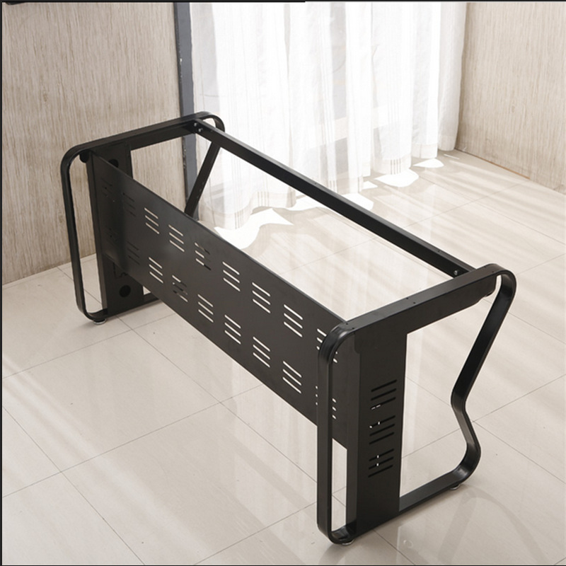 CNC Drilling of Office Desk Metal Frames