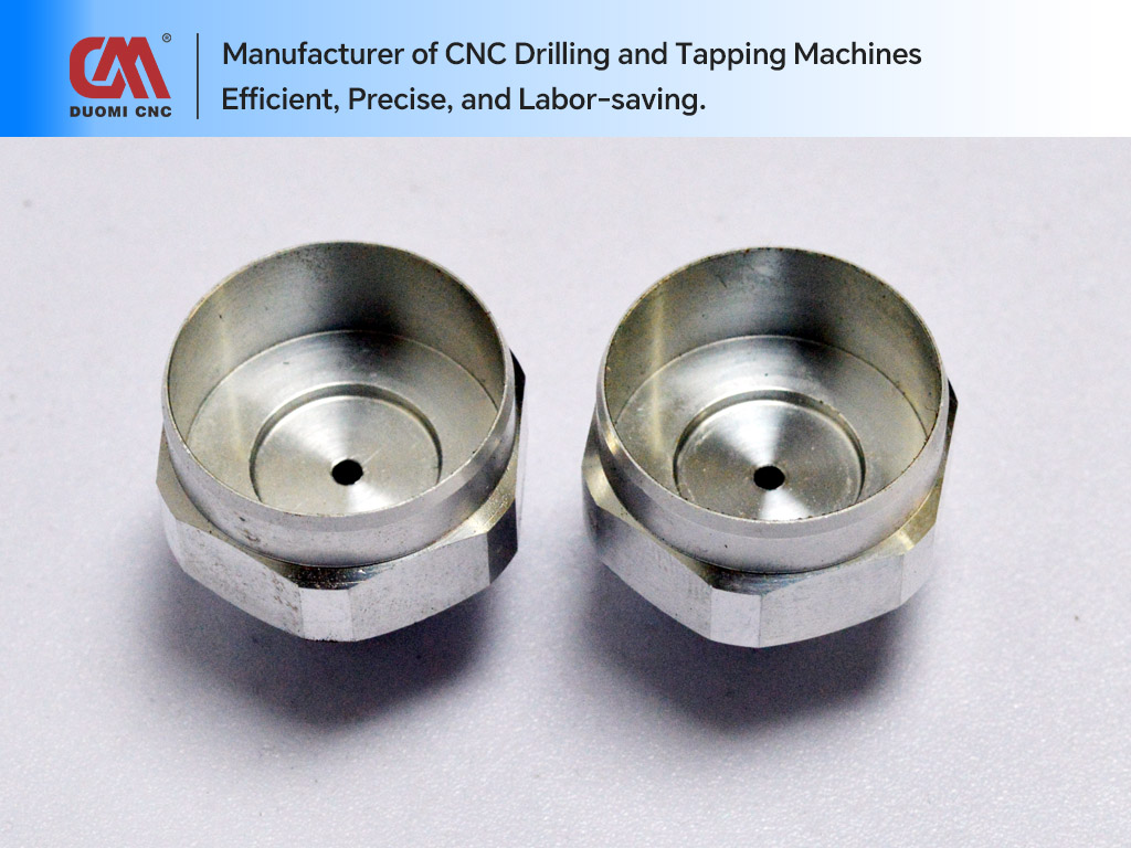 CNC Drilling of Oil Holes in Aluminum Caps
