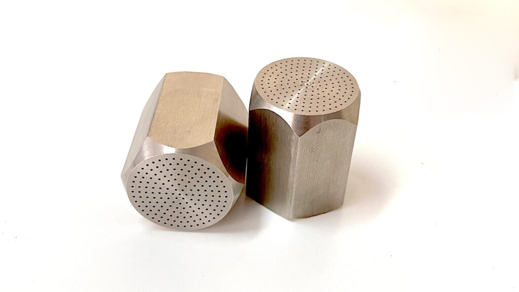 CNC Drilling on Faucet Nozzles