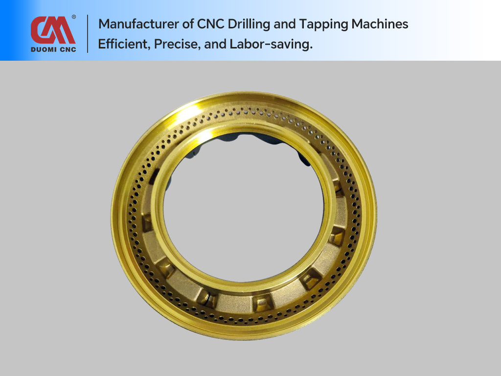 CNC Precision Drilling of Flame Distributor Burner Covers for Integrated Gas Stoves