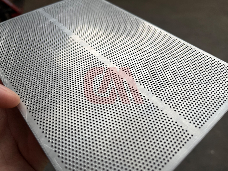 CNC Drilling of Closely Spaced Holes in Stainless Steel Panels