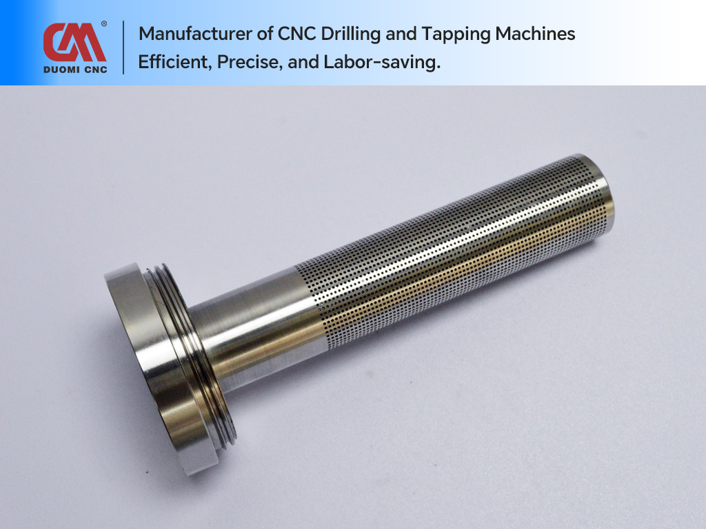 CNC Drilling of Multiple Holes in Stainless Steel Cylindrical Sleeves
