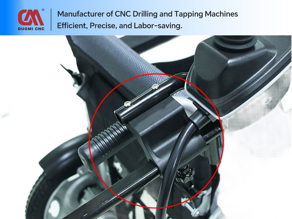 Precision CNC Drilling and Tapping for Wheelchair Structures
