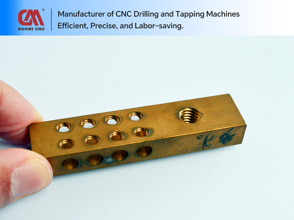 Excellent Automatic Drilling and Tapping Machine for Metal Processing 3 CNC Drilling and Tapping of Brass Graphite Wear Resistant Blocks 1