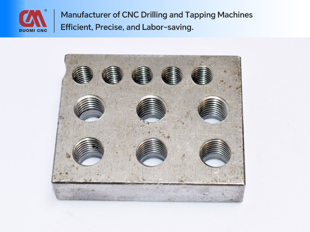 Latest CNC Drill – Boost Precision & Efficiency with DUOMI CNC 3 CNC Drilling and Tapping of Thick Stainless Steel Plates