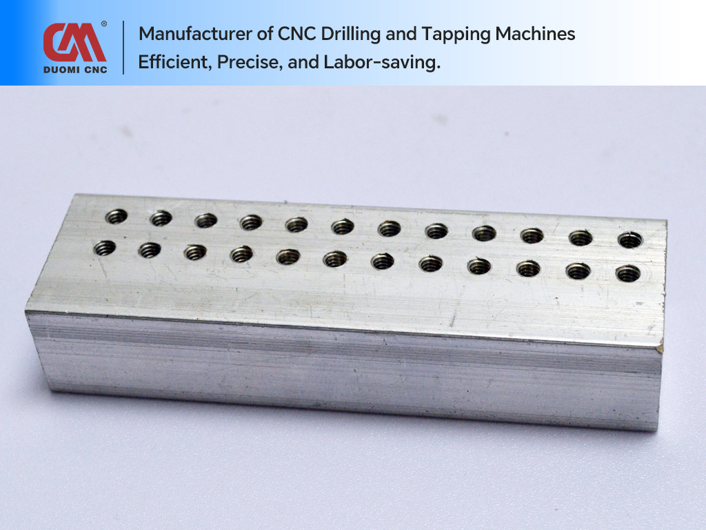 Powerful CNC High Speed Drilling Machine | Boost Productivity with DUOMI CNC 6 CNC Drilling and Tapping of Ultra Thick Stainless Steel Materials