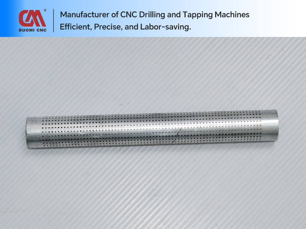10 Advantages of Using Mesin CNC Drilling 8 CNC Drilling of Multiple Holes in Aluminum Round Tubes