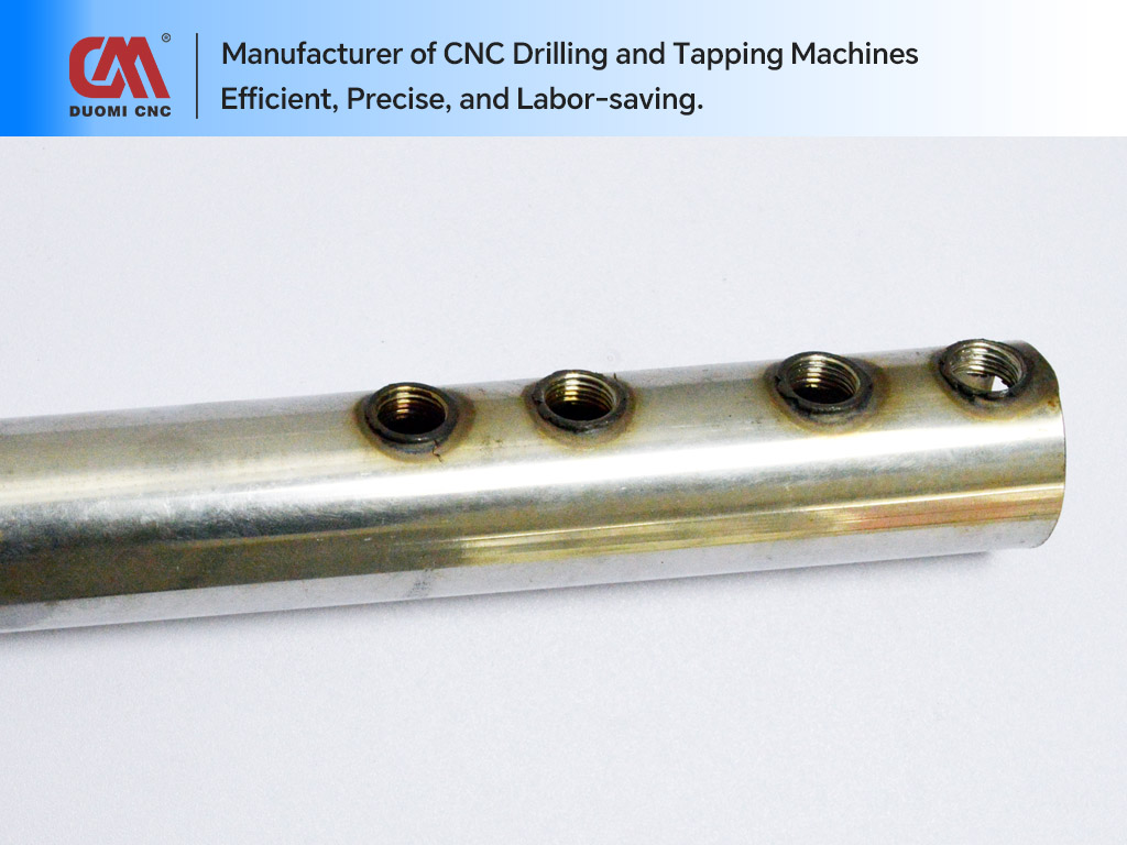 CNC Tube Drilling Machine – High-Speed Accuracy 4 CNC Thermal Friction Drilling and Tapping of Stainless Steel Round Tubes